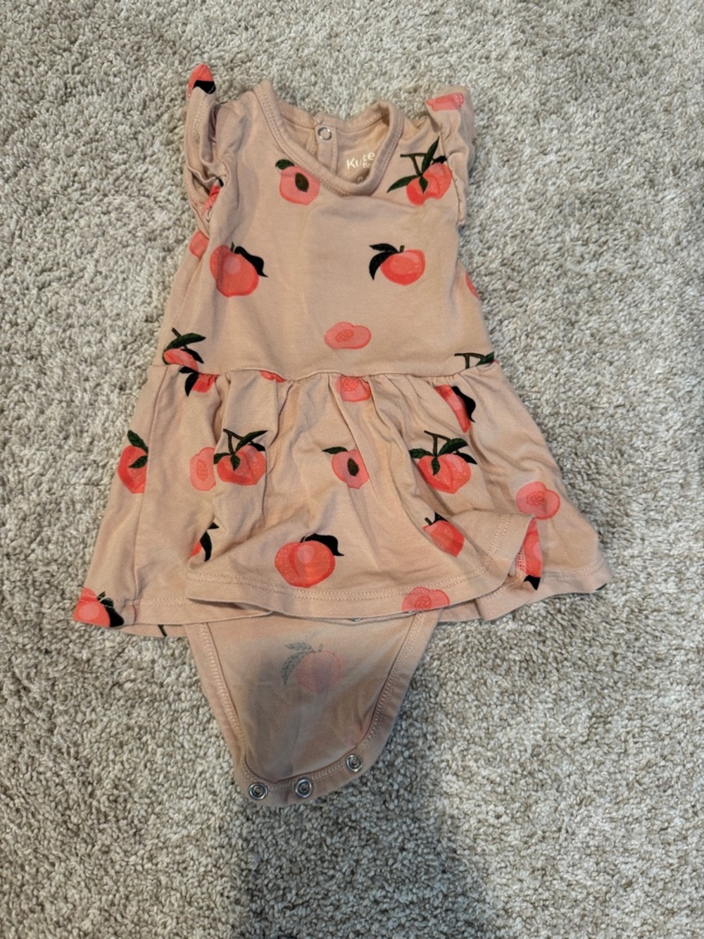 Kyte Baby Twril Bodysuit dress- 0-3 months